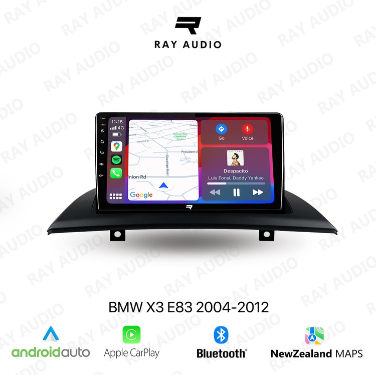 Ray Audio BMW X3 2004-2012 Apple CarPlay & Android Auto Bluetooth Car Stereo