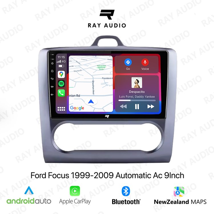 Ray Audio Ford Focus 1999-2009 Apple CarPlay & Android Auto Bluetooth Car Stereo
