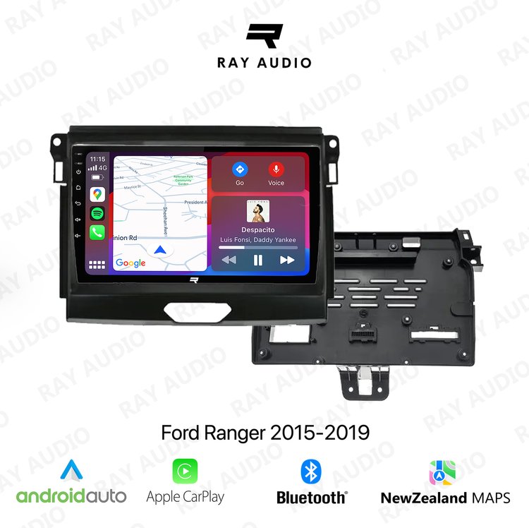 Ray Audio Ford Ranger 2015-2019 Apple CarPlay & Android Auto Bluetooth Car Stereo