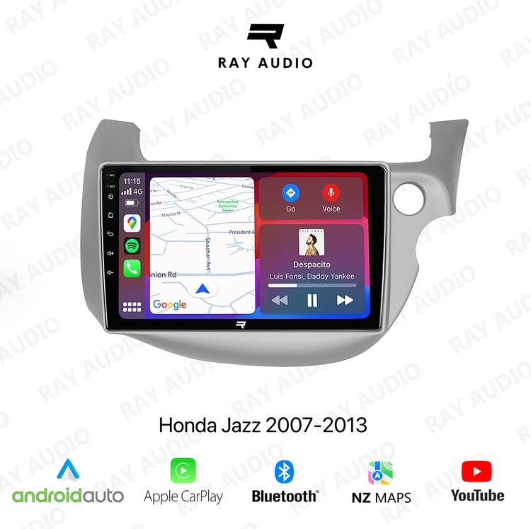 Ray Audio Honda Jazz 2007-2013 Apple CarPlay & Android Auto Bluetooth Car Stereo