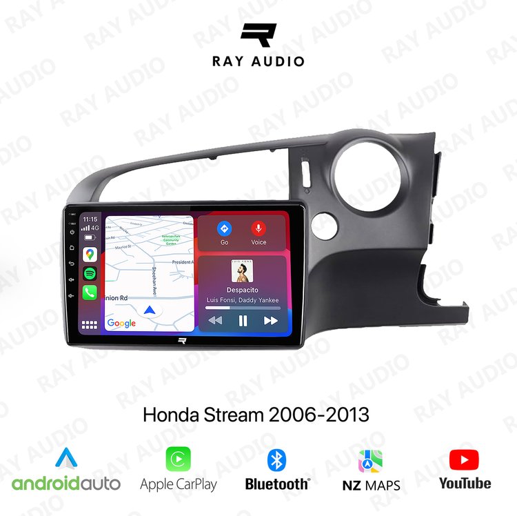 Ray Audio Honda Stream 2006-2013 Apple CarPlay & Android Auto Bluetooth Car Stereo