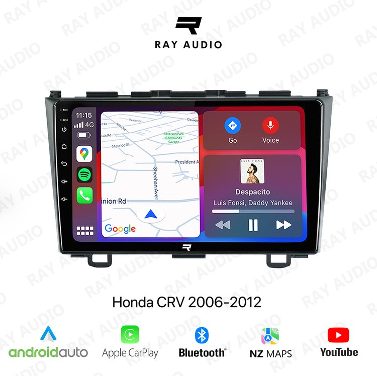Ray Audio Honda CR-V 2006-2012 Apple CarPlay & Android Auto Bluetooth Car Stereo